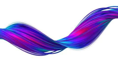 Abstract 3D Rendering of a Modern Shape Illustrazione stock