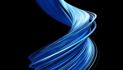 Abstract 3D Rendering of a Modern Shape Stock-Illustration