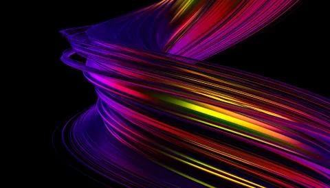 Abstract 3D Rendering of a Modern Shape Illustrazione stock