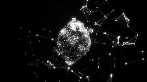 Abstract 3d rendering of network concept. Plexus background with lines, inter イラスト素材