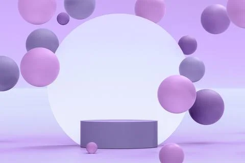 Abstract 3d rendering of podium for cosmetics, perfume, products presentation Stock Illustration