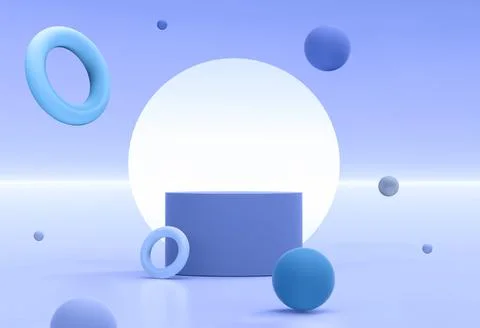 Abstract 3d rendering of podium for cosmetics, perfume, products presentation Stock-Illustration