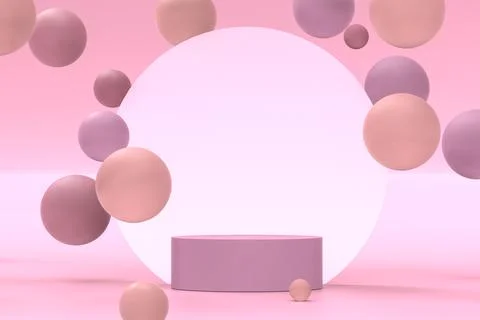 Abstract 3d rendering of podium for cosmetics, perfume, products presentation Stock-Illustration
