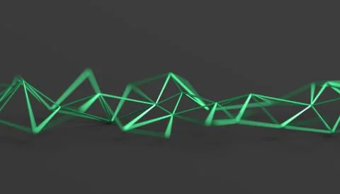 Abstract 3D Rendering of Polygonal Background. Stock Illustration