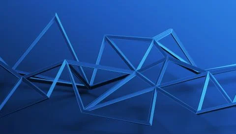 Abstract 3D Rendering of Polygonal Background. Stock-Illustration