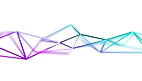 Abstract 3D Rendering of Polygonal Background. Stock-Illustration