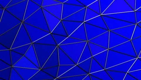 Abstract 3D Rendering of Polygonal Background. Stock Illustration