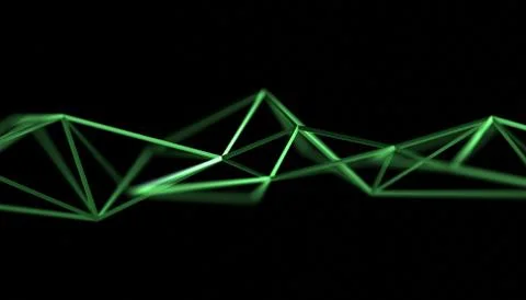 Abstract 3D Rendering of Polygonal Background. Illustrazione stock