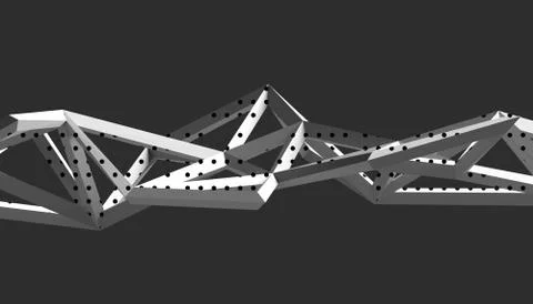 Abstract 3D Rendering of Polygonal Background. Stock-Illustration