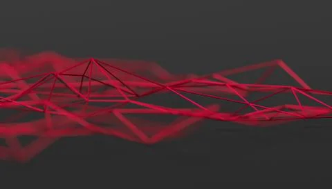 Abstract 3D Rendering of Polygonal Background. Stock-Illustration