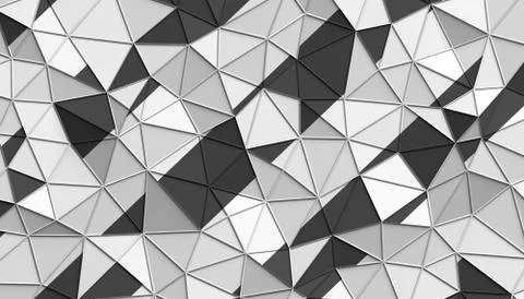 Abstract 3D Rendering of Polygonal Background. Illustrazione stock