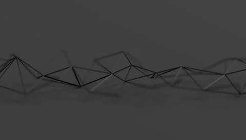 Abstract 3D Rendering of Polygonal Background. Stock Illustration