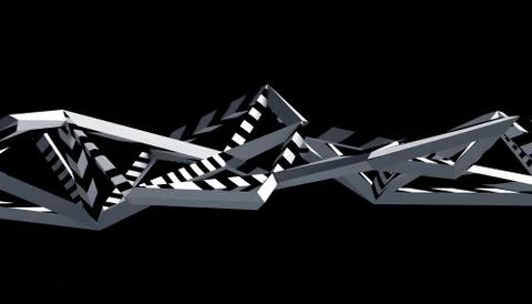 Abstract 3D Rendering of Polygonal Background. Illustrazione stock