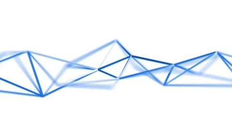 Abstract 3D Rendering of Polygonal Background. Illustrazione stock