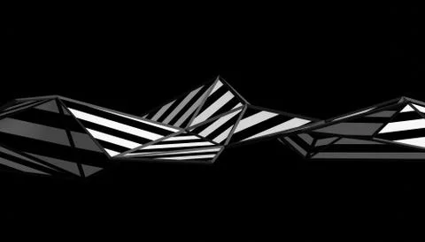 Abstract 3D Rendering of Polygonal Background. Stock Illustration