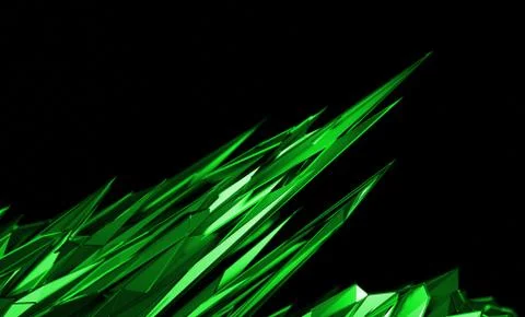 Abstract 3D Rendering of Polygonal Shape. Stock Illustration