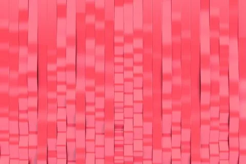 Abstract 3D rendering of red sine waves Stock Illustration