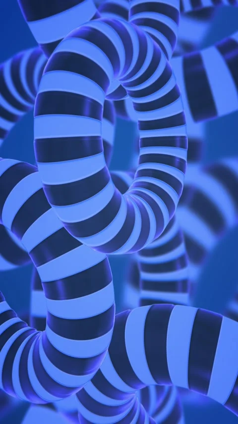 Abstract 3D Rendering of rotating circle shapes. Stock Footage 229268019