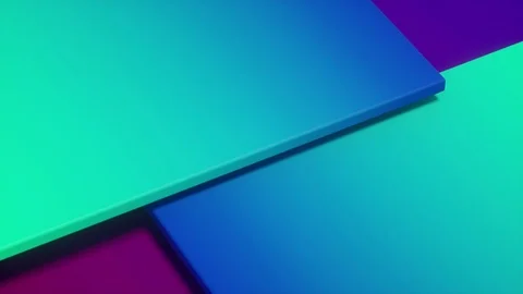 Abstract 3d rendering of rotating vivid squares Stock Footage 117777198