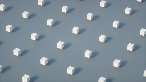 Abstract 3d rendering of rotating vivid geometric blocks Stock Footage 118001614