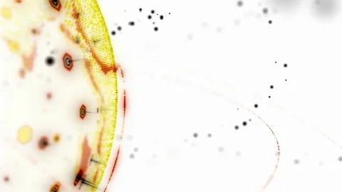 Abstract 3D rendering satellites starlink network, digital earth data globe - Vídeo Stock 112181305