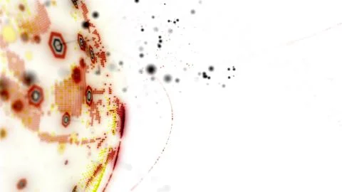 Abstract 3D rendering satellites starlink network, digital earth data globe - Stock Illustration