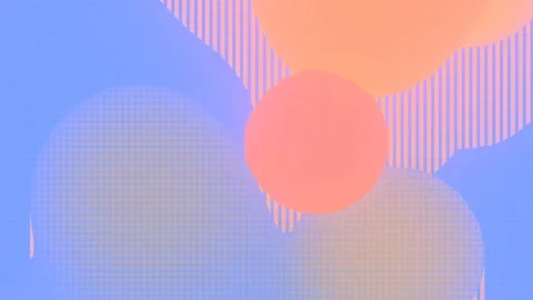 Abstract 3d rendering seamless loop animation template with fluid color shape HD Stock Footage 145090964