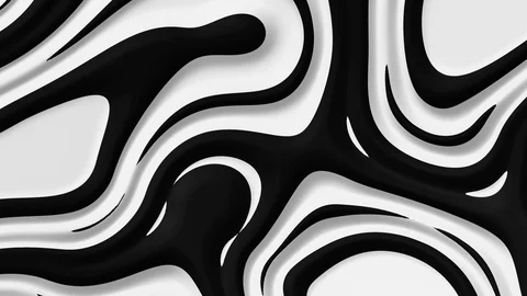 Abstract 3d rendering of seamless looped smooth surface monochrome animation 스톡 동영상 119467230