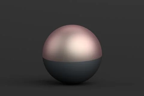 Abstract 3D Rendering of the Sphere. Illustrazione stock