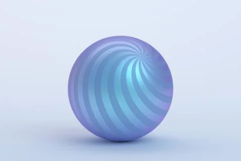 Abstract 3D Rendering of the Sphere Illustrazione stock