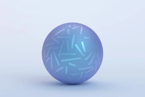 Abstract 3D Rendering of the Sphere Stock Illustration