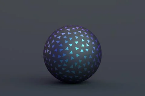 Abstract 3D Rendering of the Sphere Stock Illustration