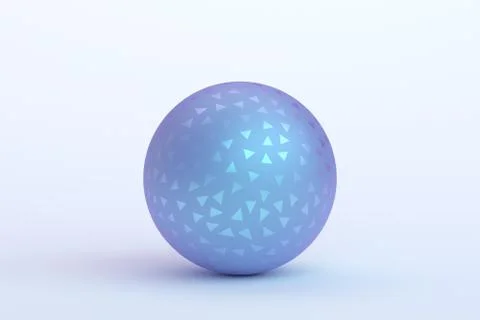 Abstract 3D Rendering of the Sphere Illustrazione stock