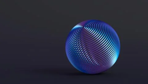 Abstract 3D Rendering of the Sphere Stock-Illustration