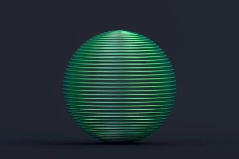 Abstract 3D Rendering of the Sphere Illustrazione stock