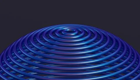 Abstract 3D Rendering of the Sphere Illustrazione stock