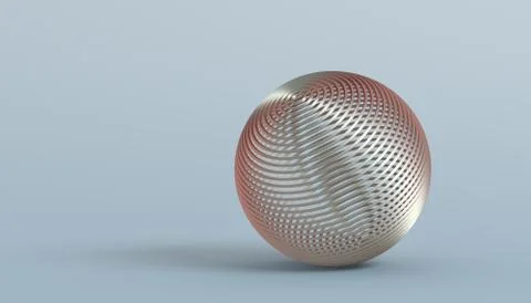 Abstract 3D Rendering of the Sphere Illustrazione stock