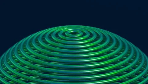 Abstract 3D Rendering of the Sphere Stock Illustration