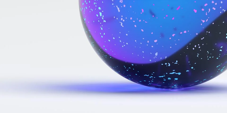 Abstract 3D Rendering of a Sphere Stock Illustration