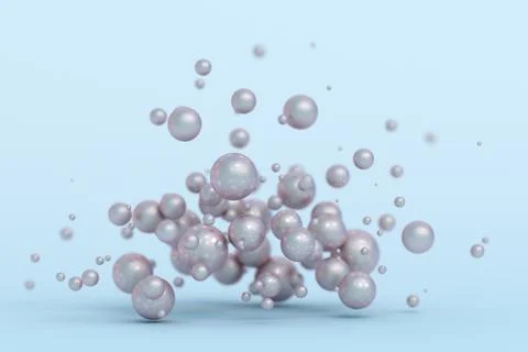 Abstract 3D Rendering of Spheres 스톡 일러스트