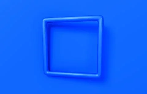 Abstract 3D Rendering of Square Shape Stock-Illustration