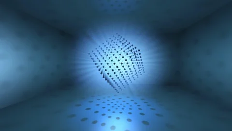 Abstract  3d rendering of star box. Computer generated shine animation. 库存影片 106462182