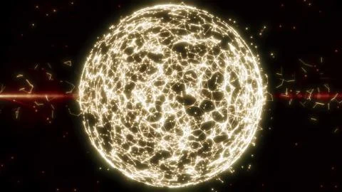 Abstract 3D rendering, technology. Big data network concept. social future Stock Illustration