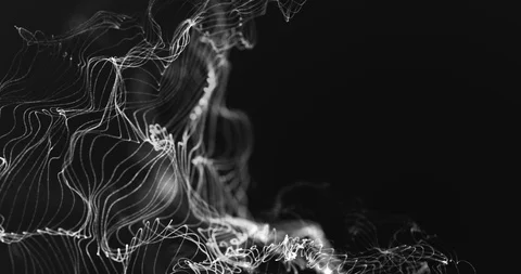 Abstract 3d rendering technology plexus white dynamic digital surface Stock Footage 87839148