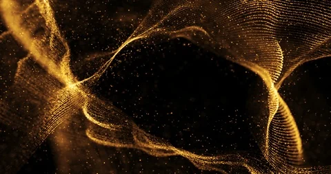 Abstract 3d rendering technology plexus gold white dynamic digital surface Stock Footage 118247972