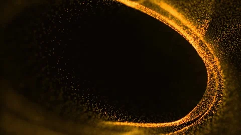 Abstract 3d rendering technology plexus Gold dynamic digital surface Stock Footage 280895468