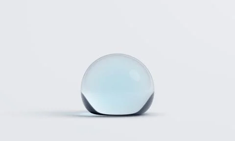 Abstract 3D Rendering of Water Drop Stock Illustration