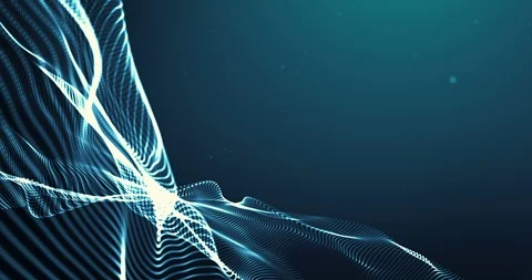 Abstract 3d rendering,technology plexus blue dynamic digital surface movement Video stock 124575892
