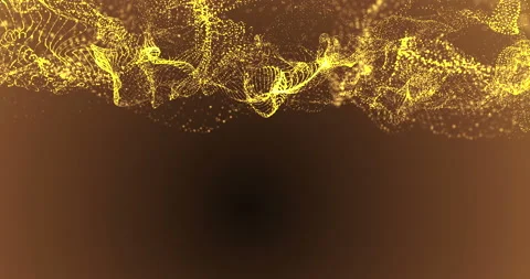 Abstract 3d rendering,technology plexus gold dynamic digital surface Stock Footage 152459586