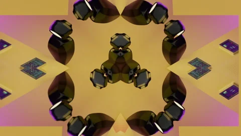 Abstract 3D Robot Conveyor Process. Ai style big data cloud computing 動画素材 152413264